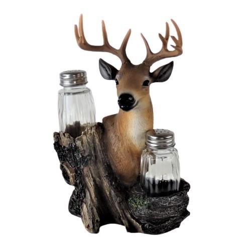Deer Head, Slat and pepper shakers, country living, shaker set, gifts for him, hunting gifts, outdoors, unique 