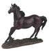 running horse, brown horse, statue, home decor, mustang statue