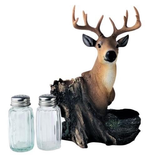 Deer Head, Slat and pepper shakers, country living, shaker set, gifts for him, hunting gifts, outdoors, unique 