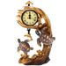 A unique faux wood Sea Turtles Clock is a great addition to your beach house or nautical themed décor. The detailed finish beautifully mimics wood grains and bark like texture around the base. With looks as if it has ben carved out of. area log and a dolphin pendulum that swings to mark the time the esthetic it adds is unique in personality.